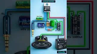 TDA 2003 AUDIO AMPLIFIER CIRCUIT#shorts#shortvideo#amplifier#amp#audio#reels#technology#trending#new