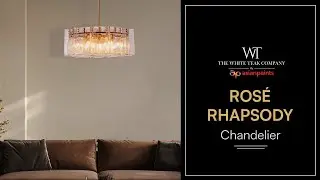 Ros&eacute; Rhapsody Gold Textured Glass Round Chandelier | The White Teak Company by Asian Paints