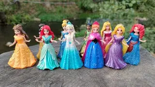 Disney Princesses vs Kuromi & Hello Kitty bag unboxing Satisfying ASMR DIY doll dress Miniature