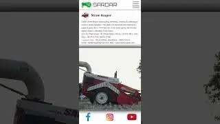 SARDAR STRAW REAPER,MOST Popular Straw Reaper IN INDIA #2023 model