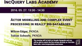 Actor modelling and complex event processing in really big databases.