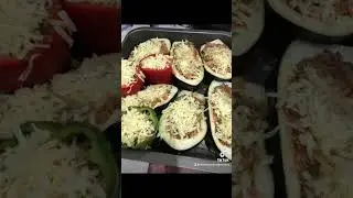 Stuff pepper with means meat and vegetables 🥕
