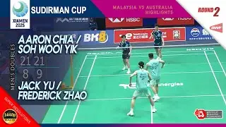 Aaron Chia / Soh Wooi Yik (MAS) vs Jack Yu / F Zhao (FRA) | Sudirman Cup 2025 | R2 MD Highlights