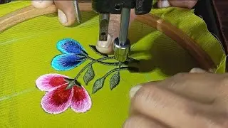 Flowers embroidery machine designs Punjabi ladies suits kadai ke suit #embroidery