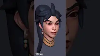 3D Sculpting Anran from Overwatch from Start to Finish