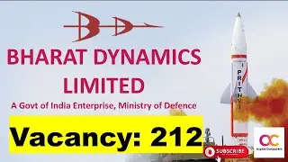 Bharat Dynamics Limited (BDL) Recruitment 2025 | 212 Posts | Engineers, Officers & Assistants