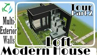Multi-Exterior Wall Modern Loft House! Tour part 2| Sims freeplay Care Bears Update| Design by Keran