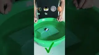 Will Tissues Hold an Egg, Coin & Ink Bottle? 💧🤯 Ring Drop Test! #Shorts