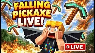 🛑Live - Minecraft falling pickaxe in Hindi #live #livestream #minecraft #fallingpickaxe #courboy