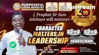 30-DAY IN HIS PRESENCE Tagged: CHARACTER MATTERS IN LEADERSHIP