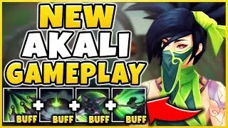 NEW AKALI BUFFS (INSANE OUTPLAYS) SOLO CARRY AKALI IS BACK! - League of Legends