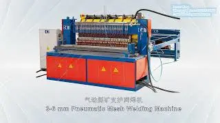 Pneumatic coal mine supporting net mesh welding machine