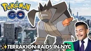 Terrakion Raids in Pokemon Go! - Walking New York City Live, Manhattan - July 16th, 2025