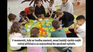 1.třída -Matematika a aktivita hudební židličky