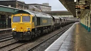 Freight and loco moves at Newport on 8th December 2016, featuring 68016 & 68023 on Northern Belle