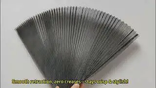 Factory Price 18 X 16 Mesh Pleated Insect Screen Long Lasting Fire Resistant