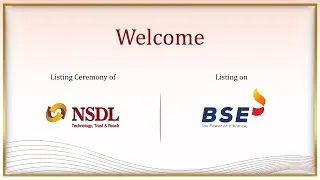 Listing Ceremony of NSDL at BSE.