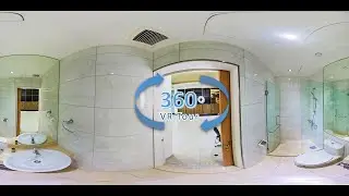 Clarke Quay Condo Toilet change setting HD or 4k drag around the photo 360 Video (VR)