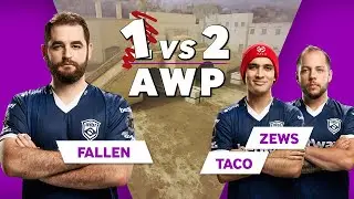 MiBR FalleN vs TACO and Zews | CSGO AWP 1vs2