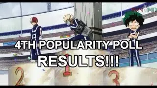 Results of the Character Popularity Poll 4 (2018) | My Hero Academia / Boku No Hero Academia