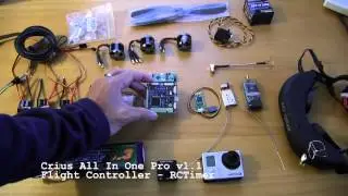 Quaternium Tricoptex MegapirateNG APM Crius AIO FPV