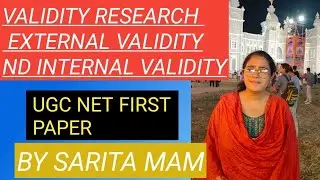 UGC NET JRF validity Research internal validity nd external validity 