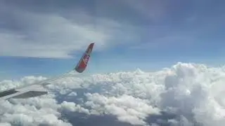 View dari Tawau ke Kota Kinabalu dari Aircraft