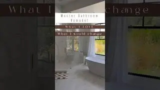 What I would change from our Master Bathroom remodel🤎Shop decor in comments #remodel #homedesign