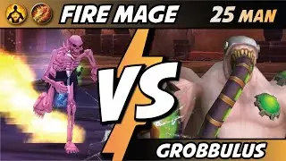 FIRE MAGE vs GROBBULUS | TOPPING DAMAGE METERS ALREADY? | Naxxramas 25man | WOTLK Classic Raid
