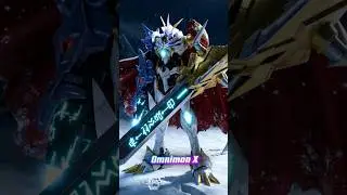 Gabumon X to Omnimon X Evolution  #Digimon #DigimonAI #Digivolution
