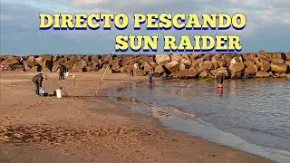 DIRECTO DESDE LA PLAYA PESCANDO