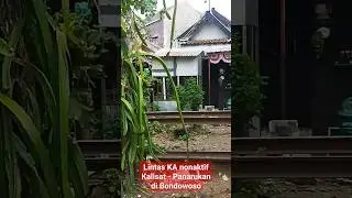 Penampakan rel sedikit menggantung di jalur kereta api nonaktif #shorts #jalurkeretaapi #blusukan