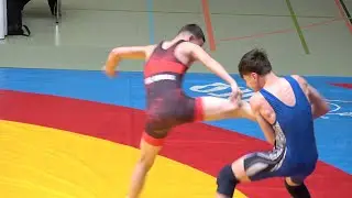Wrestling / Ringen MDM 2025, Stendal, Freestyle, Jugend B, 52 kg, Sokujev - Bartel
