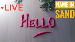 Writing Subscribers Name 30 Jan 26 | Sand Calligraphy | Name with Sand | Sand Writing