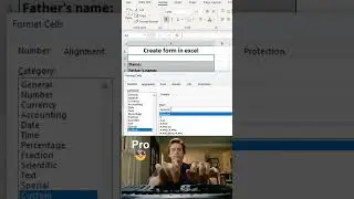 How to create Form in Excel ll beginner and pro ll #listformatting #formtemplate #xlsform #excel