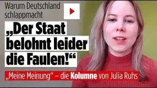 Der Staat kassiert so viel, dass Fleiß zur Dummheit wird | Julia Ruhs – Meine Meinung