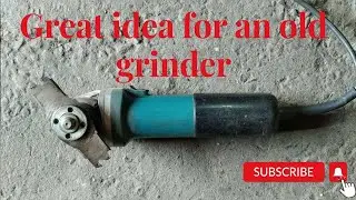 Great idea for an old grinder. Отличная идея из старой болгарки.