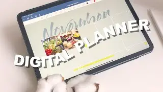 TRY ON DIGITAL PLANNER ON IPAD PRO 🥐  | Digital Bujo Setup | Goodnotes 5 Free Template Download