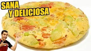 ¿ tienes HUEVOS TOMATE y CALABACÍN ?😍🍅 TORTILLA mas Rica y Sana del Mundo