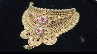 50 GM ME ANTIQUE CHOKAR 😍 22K GOLD #gold #chokar #jewellery #design #youtube #viral #trending 