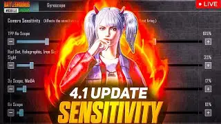 BGMI 4.1 UPDATE  SENSITIVITY & CONTROL | NEW UPDATE 4.1 SENSITIVITY AND CONTROL | 4.1 BGMI UPDATE..