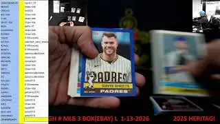 CAJUNBREAKER 2025 HERITAGE HIGH # MLB 3 BOX(EBAY) L  1-13-2026