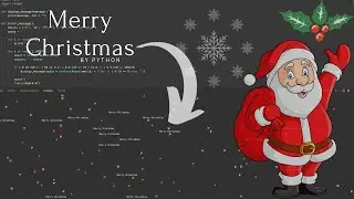 Asmr Progamming || Wishing Merry Christmas with python || #programming #asmr #asmrprogramming #lofi