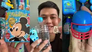 Review of Strangely Shaped Blue Candies | Full | Huy Rong Plays and Eats Candy