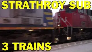 Railfanning Strathroy Sub With 3 CN Trains