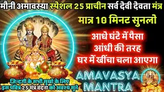 माघ मौनी अमावस्या 25 प्राचीन चमत्कारी मंत्र | नवग्रह शांति मंत्र | AMAVASYA 25 मंत्र 💰 MONEY MANTRA