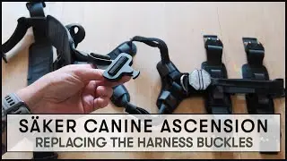 S&auml;ker Canine Ascension Dog Harness Buckle Replacement & New Pitch Black Night Light Rubber Backing
