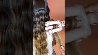 1 MINUTE HAIRSTYLE  Use  HAIR WAVER 3 BARREL CURLING IRON #hairstyle #curlyhair #fashionstyle