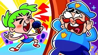 Police Girl Stories👮🏻‍♀️Part 4🙀 The Scary Noise Song || Kids Songs
