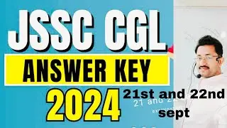 Jssc Cgl Answer Key 2024 👍👍cgl answerkey 👍jssc cgl official answerkey sept 2024 #jssc #jssccgl